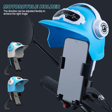 Load image into Gallery viewer, Motorcycle Small Helmet Sunscreen Waterproof Phone Stand Phone Bracket Sunshade Umbrella Mobile Phone Holder For Motorcycle Electric Motor
