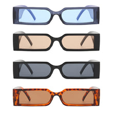 Load image into Gallery viewer, Fashion Rectangle Sunglasses Man Hip Hop Vintage Designer Black Shades Sun Glasses Small Frame Personality Sunglasses
