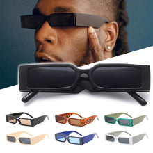 Load image into Gallery viewer, Fashion Rectangle Sunglasses Man Hip Hop Vintage Designer Black Shades Sun Glasses Small Frame Personality Sunglasses
