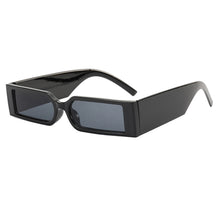 Load image into Gallery viewer, Fashion Rectangle Sunglasses Man Hip Hop Vintage Designer Black Shades Sun Glasses Small Frame Personality Sunglasses
