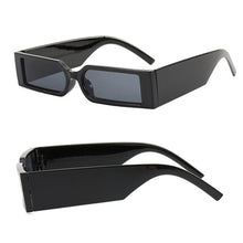 Load image into Gallery viewer, Fashion Rectangle Sunglasses Man Hip Hop Vintage Designer Black Shades Sun Glasses Small Frame Personality Sunglasses
