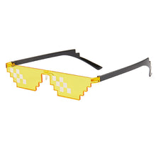 Load image into Gallery viewer, Mens Womens Mosaic Sunglasses Pixel Black Retro Gamer Robot Sunglasses for Cool Party Vintage Shades Eyewear
