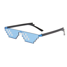 Load image into Gallery viewer, Mens Womens Mosaic Sunglasses Pixel Black Retro Gamer Robot Sunglasses for Cool Party Vintage Shades Eyewear
