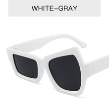 Load image into Gallery viewer, Fashion Irregular Square Sunglasses Man Fashion Brand Designer Personality Sun Glasses Male White Black Mirror
