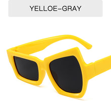 Load image into Gallery viewer, Fashion Irregular Square Sunglasses Man Fashion Brand Designer Personality Sun Glasses Male White Black Mirror
