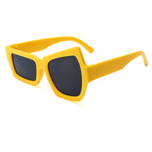 Load image into Gallery viewer, Fashion Irregular Square Sunglasses Man Fashion Brand Designer Personality Sun Glasses Male White Black Mirror
