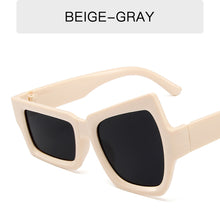 Load image into Gallery viewer, Fashion Irregular Square Sunglasses Man Fashion Brand Designer Personality Sun Glasses Male White Black Mirror

