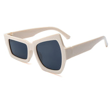 Load image into Gallery viewer, Fashion Irregular Square Sunglasses Man Fashion Brand Designer Personality Sun Glasses Male White Black Mirror
