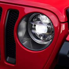 Load image into Gallery viewer, Car Headlight Lamp Decoration Sticker Mesh Front Grille Grill Insert Headlight Cover Trim for Jeep Wrangler JL JLU 2018-2022 Gladiator JT
