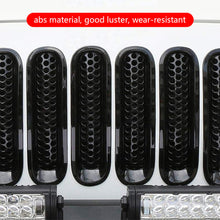Load image into Gallery viewer, 7Pcs ABS Car Front Grill Mesh Racing Grille Kit Inserts Grille Trim Ring Proecter Frame for Jeep Wrangler TJ 1997-2006

