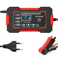 Load image into Gallery viewer, 12V 6A Car Motorcycle Battery Charger Intelligent Fast Charging Pulse Repair Type LCD Lead Acid AGM Gel VRLA Smart Charging
