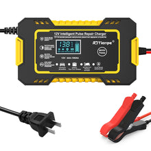 Load image into Gallery viewer, 12V 6A Car Motorcycle Battery Charger Intelligent Fast Charging Pulse Repair Type LCD Lead Acid AGM Gel VRLA Smart Charging
