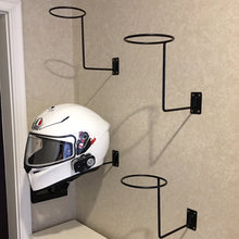 Load image into Gallery viewer, Motorcycle Helmet Display Rack Storage Holders Racks On The Wall Hat Rack Screw Helmet Display Bracket for Moto Bicycle Electric Bike
