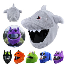 Load image into Gallery viewer, Motorcycle Helmet Covers Full Helmets Hat Christmas Cap Gift Cover Funny Plush Helmet Protective Cover For Personalized Party
