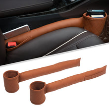 Load image into Gallery viewer, Car Seat Gap Filler Pockets Phone Card Holder Storage Box Auto Seats Leak Stop Pad Soft Padding Car Storage Organizers
