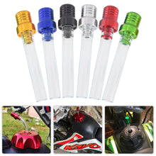 Load image into Gallery viewer, Motorcycle Gas Fuel Cap Single Way Valves Vent Breather Hoses Tubes For Motocross ATV Quad Dirt Pit Bike Fuel Tank Pipe
