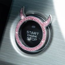 Load image into Gallery viewer, Crystal Car One-click Start Button Cover Interior Engine Ignition Start Stop Button Protective Decoration Accessories
