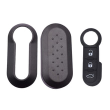Load image into Gallery viewer, 3Pcs/set 3 Buttons Remote Modified Flip Silica Car Key Shell Cover Blade Key Cover Case For Fiat 500 Panda Punto Bravo
