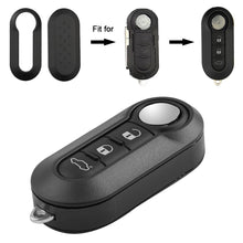 Load image into Gallery viewer, 3Pcs/set 3 Buttons Remote Modified Flip Silica Car Key Shell Cover Blade Key Cover Case For Fiat 500 Panda Punto Bravo
