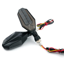 Load image into Gallery viewer, 2Pcs LED Motorcycle Turn Signals Lights Flasher Blinker Dual Colors Amber Signals Daytime Light Moto Indicator Lamp Accessories
