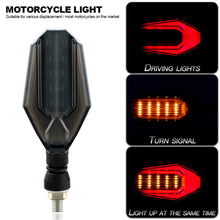 Load image into Gallery viewer, 2Pcs LED Motorcycle Turn Signals Lights Flasher Blinker Dual Colors Amber Signals Daytime Light Moto Indicator Lamp Accessories

