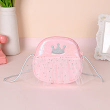 Load image into Gallery viewer, Metoo Crown PU Leather Lace Sling Bag Cute Rainbow Phone Bag Girls Mini Bag Coins Purse Birthday Gifts Crossbody Bag
