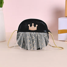 Load image into Gallery viewer, Metoo Crown PU Leather Lace Sling Bag Cute Rainbow Phone Bag Girls Mini Bag Coins Purse Birthday Gifts Crossbody Bag

