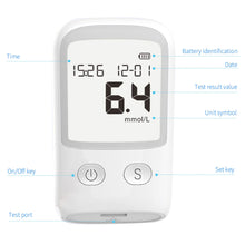 Load image into Gallery viewer, Household Medical Precision Blood Glucose Meter Blood Glucose Test Paper Health Monitoring Blood Glucose Meter
