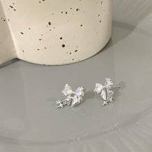 Load image into Gallery viewer, Shiny Bowknot Zircon Earrings Fashion Temperamental Alloy Earrings Ear Studs Women Jewelry Accessories
