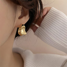 Load image into Gallery viewer, Geometric Curved Alloy Earrings Fashionable Temperamental Irregular Ear Studs Earrings Jewelry Accessories for Women
