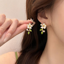 Load image into Gallery viewer, Sweet Temperamental Flower Earrings Niche Colorful Alloy Ear Studs Earrings Jewelry Accessories for Women
