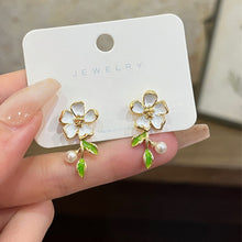 Load image into Gallery viewer, Sweet Temperamental Flower Earrings Niche Colorful Alloy Ear Studs Earrings Jewelry Accessories for Women
