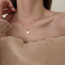 Load image into Gallery viewer, Niche Square Oil Dropping Pendant Necklace Temperamental Simple Alloy Necklace Clavicle Chain Jewelry Accessory
