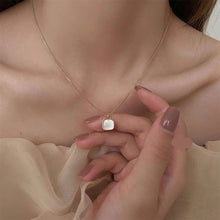 Load image into Gallery viewer, Niche Square Oil Dropping Pendant Necklace Temperamental Simple Alloy Necklace Clavicle Chain Jewelry Accessory
