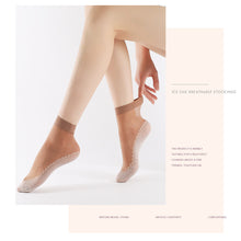 Load image into Gallery viewer, Cotton Soled Silk Stockings Sweat-absorbing Anti-skid Anti Snagging Stockings Lightweight Breathable Summer Women Stockings
