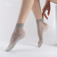 Load image into Gallery viewer, Cotton Soled Silk Stockings Sweat-absorbing Anti-skid Anti Snagging Stockings Lightweight Breathable Summer Women Stockings
