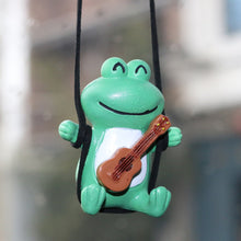 Load image into Gallery viewer, Cute Car Interior Decoration Frog Pendant For Auto Rearview Mirror Decoration Accessories Anime Gypsum Swing Frog
