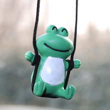 Load image into Gallery viewer, Cute Car Interior Decoration Frog Pendant For Auto Rearview Mirror Decoration Accessories Anime Gypsum Swing Frog

