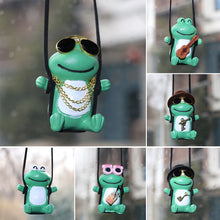 Load image into Gallery viewer, Cute Car Interior Decoration Frog Pendant For Auto Rearview Mirror Decoration Accessories Anime Gypsum Swing Frog
