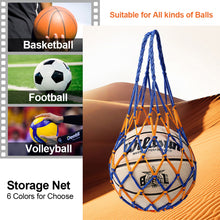 Load image into Gallery viewer, Basketball Volleyball Football Storage Net Pocket Multifunctional Thickened Large Capacity Nylon Organize Bag Sports Ball Portable Mesh Storage Bag
