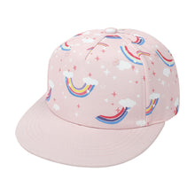 Load image into Gallery viewer, Children's Cartoon Print Baseball Cap Fashion Hip Hop Flat Brim Adjustable Duck Cap Outdoor Breathable Shade Sunscreen Hat Age 1-8 Years Old
