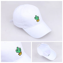Load image into Gallery viewer, Cartoon Cactus Embroidery Baseball Cap Men Women Outdoor Sports Breathable Sunscreen Visor Hat Fashion Travel Casual Duck Cap
