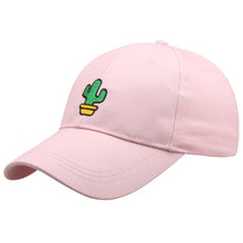 Load image into Gallery viewer, Cartoon Cactus Embroidery Baseball Cap Men Women Outdoor Sports Breathable Sunscreen Visor Hat Fashion Travel Casual Duck Cap
