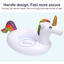 Load image into Gallery viewer, Unicorn Swimming Seat Boat Baby Water Inflatable Floating Toy Children's Underarm Life Buoy Swimming Equipment

