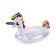 Load image into Gallery viewer, Cartoon Animal Styling Sequin Bottom Ring Swimming Ring Children's Underarm Life Buoy Water Inflatable Toy Floating Seat Boat Swimming Equipment
