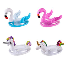 Load image into Gallery viewer, Cartoon Animal Styling Sequin Bottom Ring Swimming Ring Children's Underarm Life Buoy Water Inflatable Toy Floating Seat Boat Swimming Equipment
