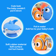 Load image into Gallery viewer, Children's Bathroom Bathing Pool Water Spray Toy Enamelled Fish-Shaped Sea Animal Diving Floating Figure
