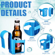 Load image into Gallery viewer, Multi-Functional Swimming Pool Hanging Engraved Empty Rack Beer Drink Water Cup Sanitizer Sanitizer Storage Box

