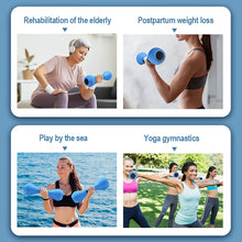 Load image into Gallery viewer, Multifunctional EVA Water Dumbbell Women Children Yoga Swimming Fitness Adjustable Gourd Small Dumbbell Home Aerobic Gym Equipment
