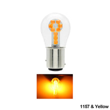 Load image into Gallery viewer, 1PC Car Signal LED Light 1156 BA15S/1157 BAY15D Bulbs 18SMD Fog Lights DRL Turn Signal Lamp 12V White/Yellow/Red
